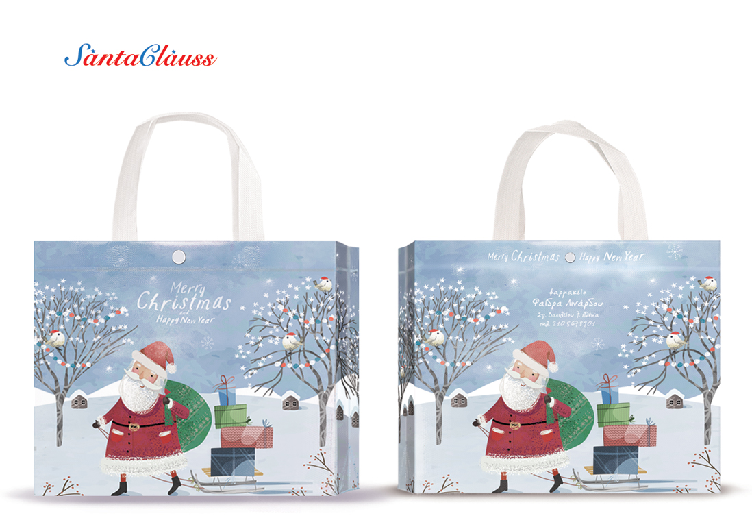 Τσάντες SANTA CLAUS medium
